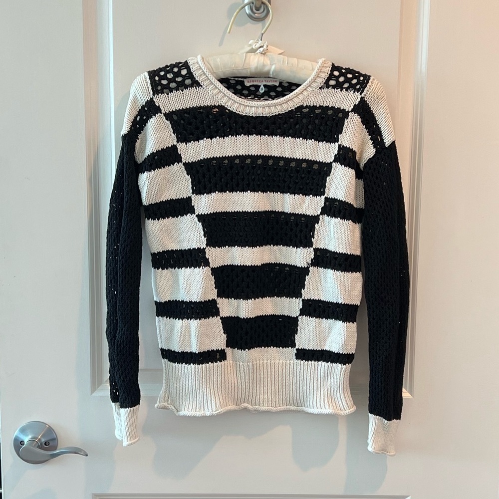 Rebecca Taylor Intarsia Pullover Sweater